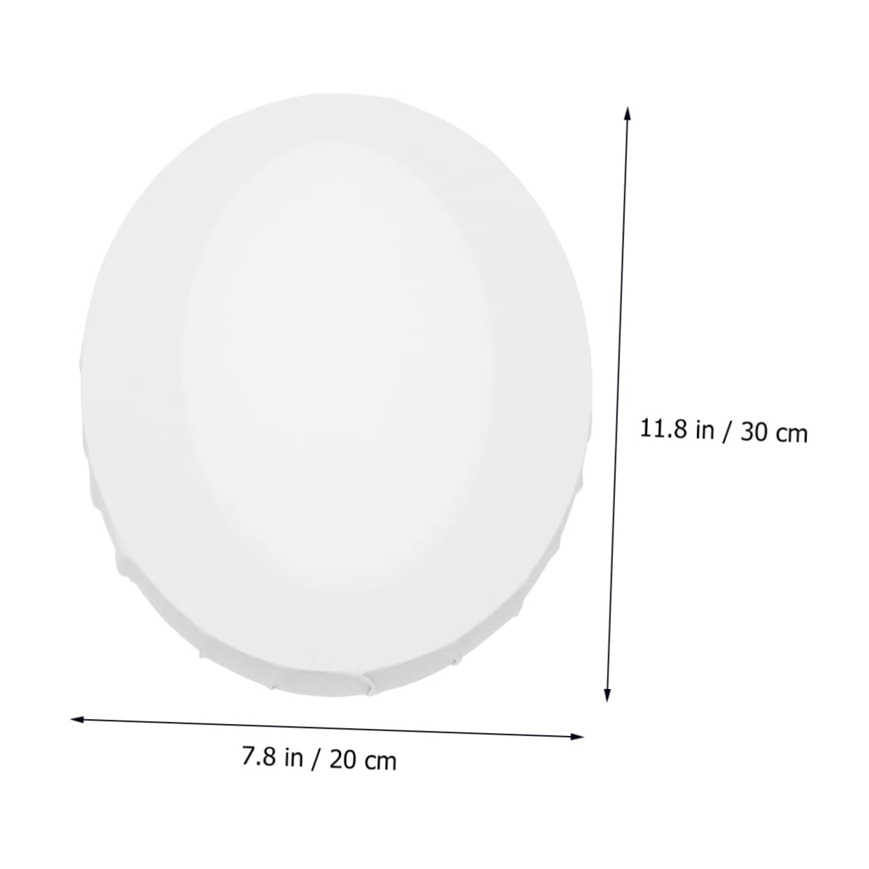BEBEMOKO 2Pcs Oval Irregular Drawing Board White Acrylic Canvas Panels for Oil Acrylic Painting for Student Artists and DIY Enthusiasts