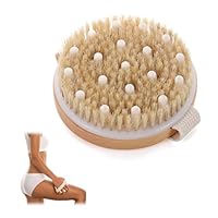 Trockenbürste,Körperbürste,Dry Brush,Massagebürste Körper,Massagebürste,Körperbürste Naturborsten,Cellulite Bürste,Badebürste,Fur Trockene Haut, Lymphdrainage Und Cellulite-Behandlung