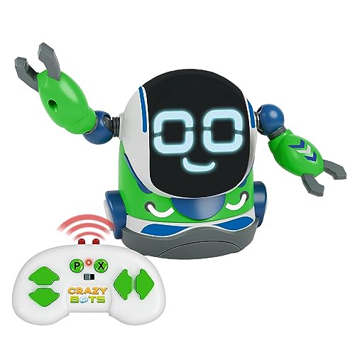 Xtrem Bots - Rock | Robot Juguete | Robot Teledirigido Y Modo Programable hasta 10 Acciones | Robots Niños con Divertidos Sonidos Y Ojos Luminosos | Juguetes Niños 5 Años O Más