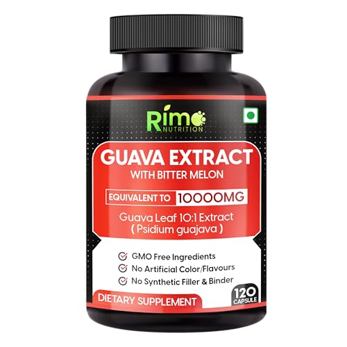 Rimo Nutrition Guava Leaf Extract with Bitter Melon 120 Veg Capsules