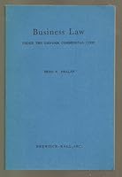 Business law, under the Uniform commercial code B0007DUKUU Book Cover