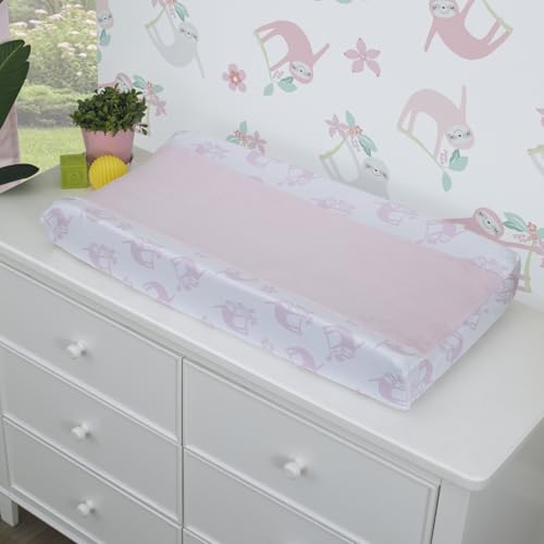Housse pour matelas à langer NoJo rose lavable et douce pour bébé - 4