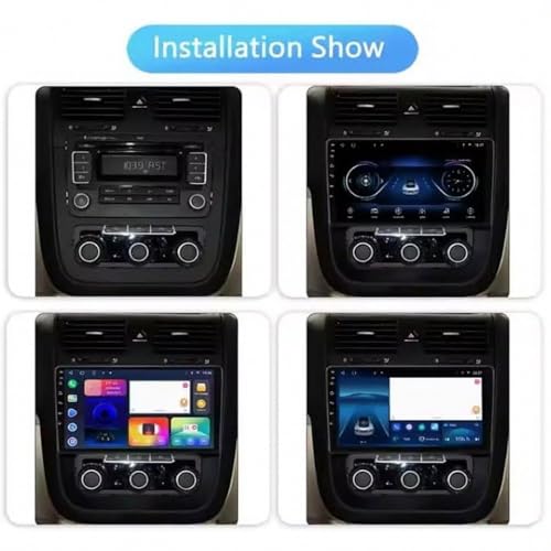 Radio de coche 2 DIN para VW Jetta 5 2005-2010 con navegador GPS y Siri 2