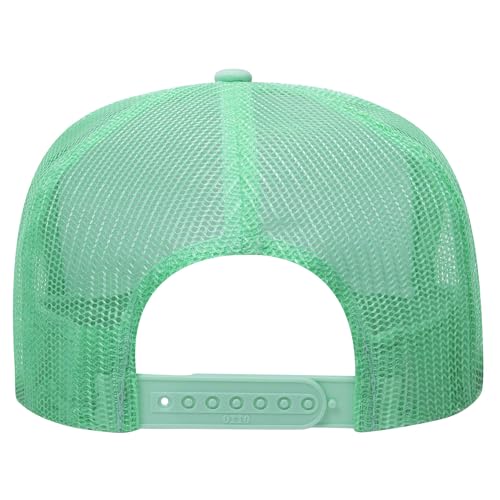 Image of OTTO Polyester Foam Front 5 Panel High Crown Mesh Back Trucker Hats in 97, Bulk, Wholesale