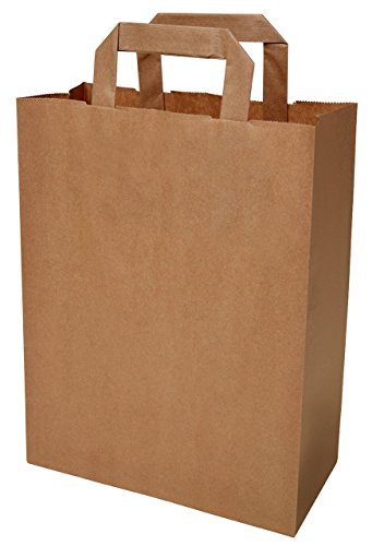 250 Sacchetti di carta in Marrone, 32 + 12 x 42 cm...