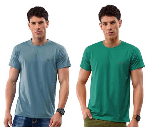 Image of Lux Nitro Pack of 2 Men's Round Neck Tshirt