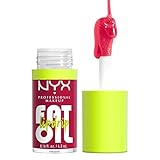 NYX Professional Makeup, Fat Oil Lip Drip, Aceite Labia, Hidratación 12H, con Aceite de Escualano, Frambuesa y Zarzamora, Tono: Newsfeed