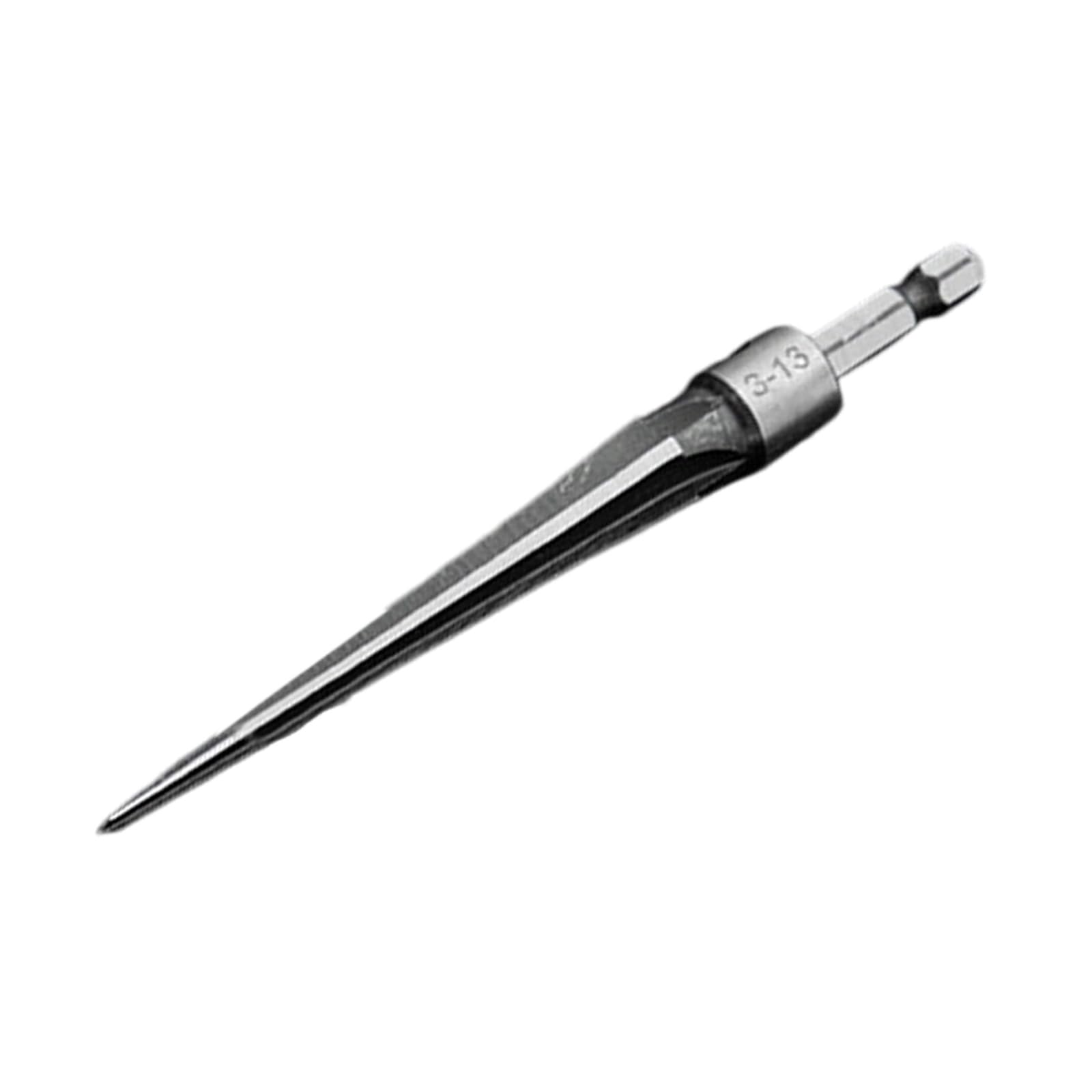 Hzbb Hexagonal Handle 313 Precisions Steel Taper Reamer Round/Hexagonal Shank T-Handle Woodworking Metalworking Chamfer Reaming Drilling Tool Multiple Component Tapered Reamer