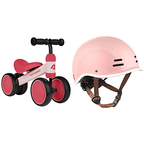 Image of Retrospec Cricket Baby Walker Balance Bike with 4 Wheels for Ages 12-24 months - Toddler Bicycle Toy for 1 Year Old’s - Ride On Toys for Boys and Girls