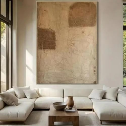 Tableau sur toile AEFOUU 30x45cm peinture abstraite style urbain et géométrique