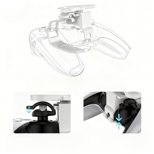 Image of YSFVNP Steering Wheel Controller, Mini Steering Wheel for Controller, Controller Steering Wheel for PC and Gaming Game Accessories Silvery Grey