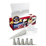 口金 食洗器対応 絞り袋 【現役パティシエ監修＆動画】 50枚箱入り Lサイズ(21cm×39cm) 【食品衛生法適合】 お菓子作り道具