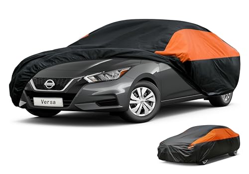 Image of GUNHYI Waterproof Sedan Full Car Cover Custom Fit Nissan Versa.