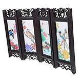 Décoration de bureau : le paravent de style antique a une taille appropriée, un excellent complément comme cadeau d'affaires pour les autres, mini paravent séparateur