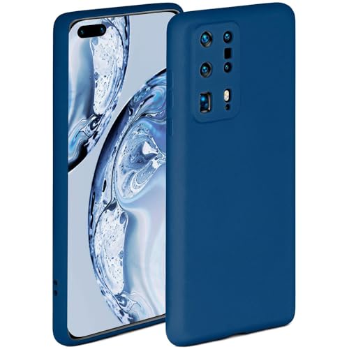 Coque Huawei P40 Pro Plus souple bleue pour éviter les rayures d'écran et caméra