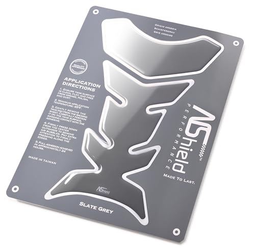 Image of Universal Motorcycle Tank Pad, 3D Gel Tank Protector, Slate Grey