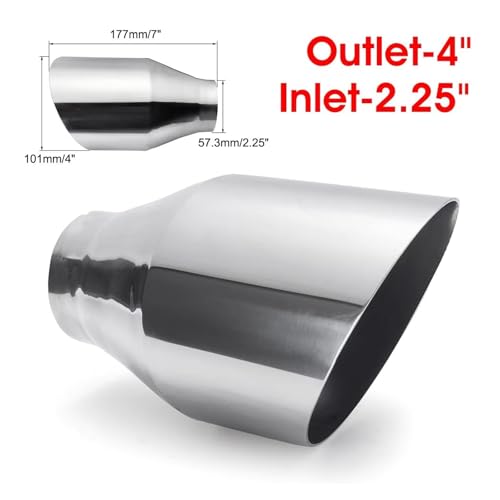Tuyau d'échappement universel 57 à 101 mm en acier inox double paroi pour voiture - 6