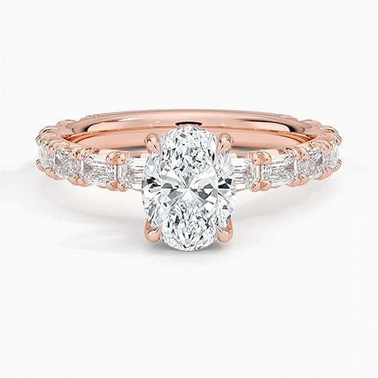 1-5 CT Oval Moissanite Engagement Ring Colorless VVS1 10K 14K 18K Solid Gold, 925 Sterling Silver wedding ring Valentine Gift For Women