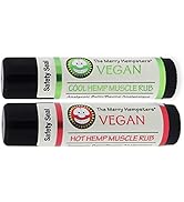 Merry Hempsters Vegan Hot &amp; Cool Muscle Rub Combo Pack