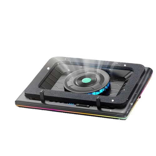Base de enfriamiento para laptop con ventilador ajustable 15.6 a 19 pulg miniatura 3
