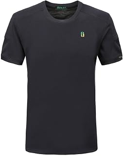 hipzoo ecofriendly Protective T Shirt for Men’s Cut Resistant Anti Slash & Anti Stab Dual Protection Safety Top Short Sleeve Crew Neck Soft Breathable T Shirts for All Seasons (Medium) Black