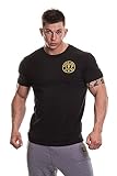 Gold's Gym Herren Basic Linke Brust T-Shirt Herren Workout Premium Training Fitness Gym Sport Basic T-Shirt mit Logo (1 Stück)