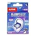 Alpine SleepDeep Mini - Soft Ear Plugs for Sleeping and Concentration - New 3D Oval Shape and Noise Reducing Gel for Better Attenuation - 27dB - Ideal for Side Sleeper - 1-Pair Reusable: S