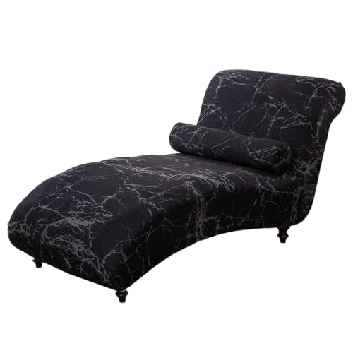 Armless Chaise Lounge Indoor Slipcover Stretch Chair Covers Chaise Slipcovers Stretch for Living Room Bedroom Stretch Armless Lounge Chaise Slipcover Oversized Chaise Lounge Chair Cover Chaise Cover