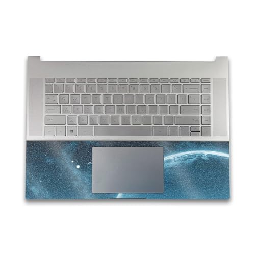 Image of Glossy Glitter Gaming Skin Compatible with HP Envy x360 16 inch (2023) - Outer Space - Premium 3M Vinyl Protective Wrap Decal Cover - Easy to Apply | Crafted in The USA by MightySkins