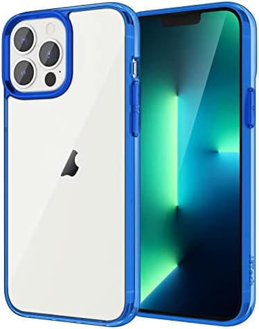 JETech Etui dla iPhone 13 Pro 6,1 Cala, Nie Żółknie Odporny na Wstrząsy Pokrowiec Ochronny, Odporne na Zarysowania, Case ze Przezroczyste z Tyłu (Przezroczyste)