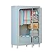 JNNWQ Armario Plegable Dormitorio Casa de Alquiler Armario Portátil para Ropa, Bolsos, Zapatos Armario de Lona Marco de Metal con Barra para Colgar (Color : A, Size : 105x45x168cm)
