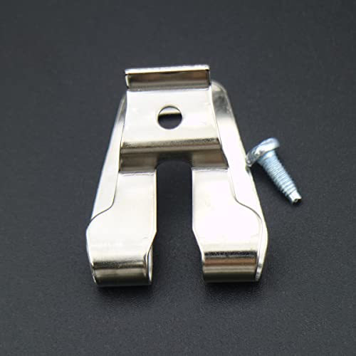 12 Pieces Replacement Belt Clip Hooks With Screws,Stainless Steel Impact Driver Belt Clip Drill Clip Hook Tool For Hammer Drill Tools Power Tool Parts #TOP3