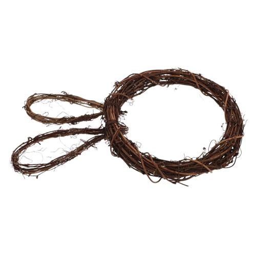 BESTYASH Couronne de Pâques Naturelles Décor Lapin Rotin DIY Créatif pour Porte Mur et Table Charmant pour Amis