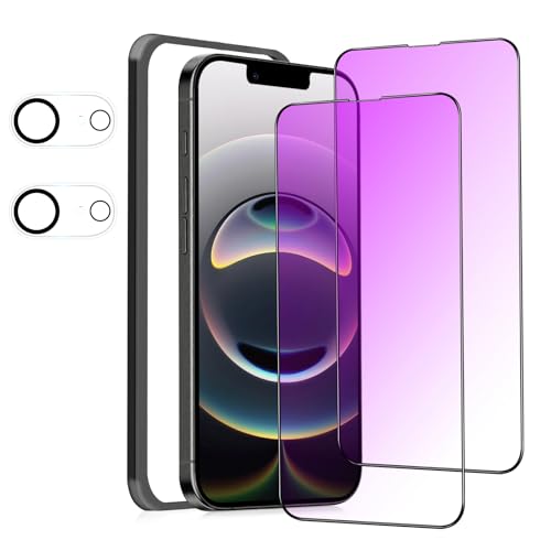 MINIKA �y�u���[���C�g�J�b�g�t�B�����z iPhone 16e �p�� �K���X�t�B���� �u���[���C�g�J�b�g ��Phone 16e �ی�t�B���� �u���[���C�g �A�C�t�H�� 16e �t�B���� �S�ʕی� �ڂ̔��y�� �y�K�C�h�g�t��/�J�����t�B���� �t�� / 