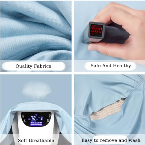 Saanerueen Baby Lounger for Newborn with Removable Lounger Cover for 0-24 Months - Soft Breathable - Washable (Blue)