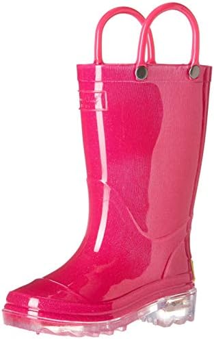 Western Chief Kids Girl's Lighted Solid (Toddler/Little Kid) Pink 7-8 Toddler M