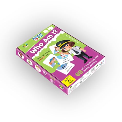 Image of The Book Tree Bright Brain Profession Puzzle for Kids | 60 Self-Correcting Matching Sets | Learn Jobs & Occupations | Educational & Gifting Toy for Ages 3+