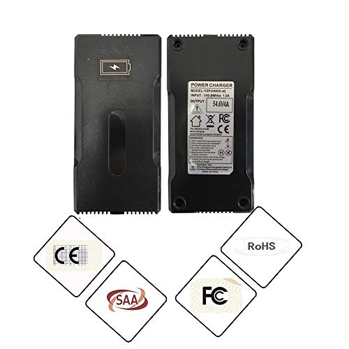 Abakoo 54.6V 4A Power Adapter for 48V 13S Lithium Battery Charger with 3-Pin XLR Connector