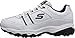 Skechers Sport Men's Afterburn Memory Foam Strike On Training Shoes,White/Navy,12 4E US