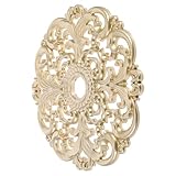 FOYTOKI European Style Decorative Ceiling Medallion round Plastic Carved Medallion Ring for Ceiling Light