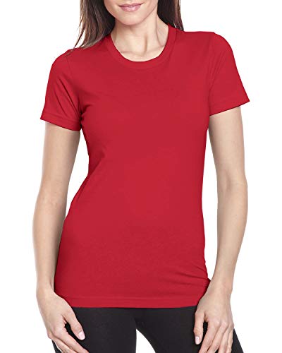 Next Level Apparel Ladies Boyfriend T-Shirt in Red #TOP21