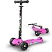 Paelf 2-6-7-8-10 Anni a Quattro Ruote Ragazza Bambino Scooter 3 Rotondo Ragazzo deriva Scooter Miniatura Fold Maschio Ragazza Giocattolo Auto Ambientale Sicurezza Kick Scooter allargamento aumentante