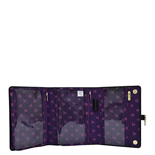 Image of Anuschka Hanging Travel Organizer - Wanderlust Collection - Nylon Fabric with Genuine Leather Trim and Artwork Print