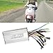 PerGar ElectricBike Controller, 25a ElectricBike Square WaveController, 36v 48v Metal Shell Controller with Sm Connector, for 750w Motor