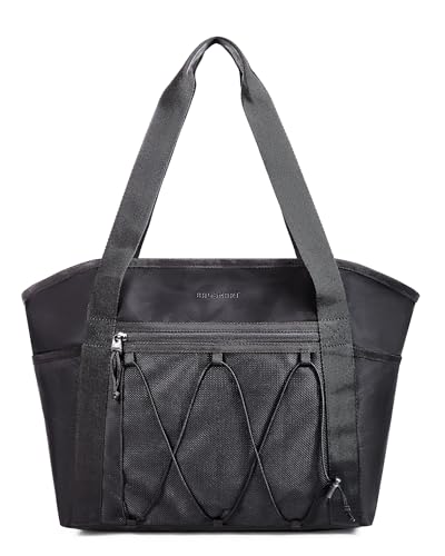 BAGSMART Women's Multi-Compartment Tote Bag with Elastic Cord for Travel Fitness Outdoor Activities