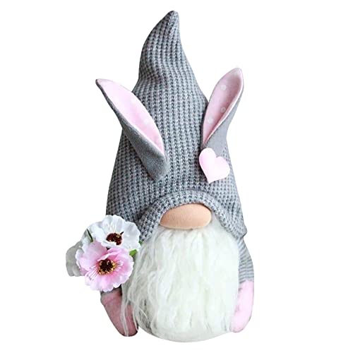 Plüsch Osterhasen Zwerg Ostern Deko Hasen Osterhasen Zwerge Frühlingszwerge Dekorationen Hase Deko Tischdekoration Plüschpuppe Ostern Hase Puppe Zuhausedekoration Tischdekoration Mini Osterhasen Cover