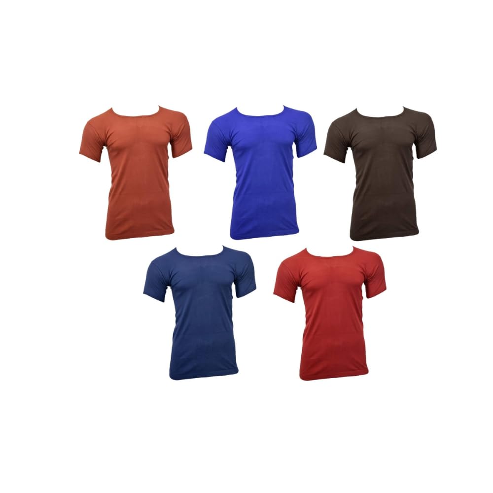 smv Men's Colour Vest_RNS_FINE | 100% Cotton Men's Half Sleeve Fine Vest (Combo Pack)-picture-36