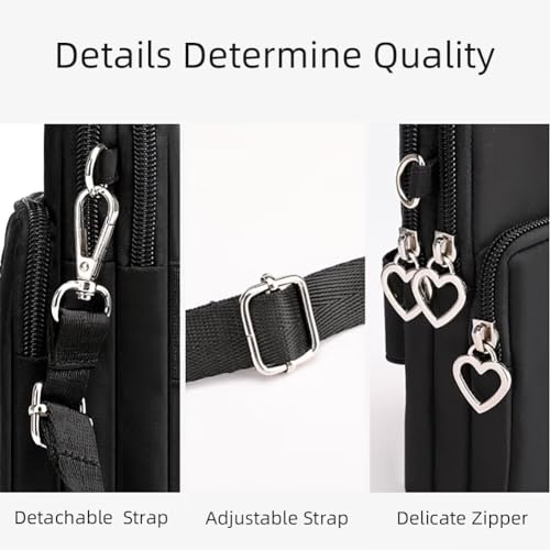 Cell Phone Bag Water Resistant Crossbody Travel Purse Sport Arm Bag Wallet Mini Shoulder Handbag with Adjustable Strap4