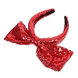 MERRYHAPY スパンコールリボンヘッドバンド レディース用 ファッションヘアアクセサリー 可能 鮮やかカラー 結婚式 パーティー 日常使い