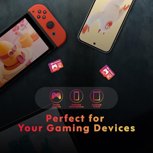 Image of LinkMore XV23 PRO 128GB Gaming Micro SDXC Card, A2, UHS-I, U3, V30, Class 10, Read Up to 170 MB /s, Write Up to 170 MB /s, SD Adapter Included